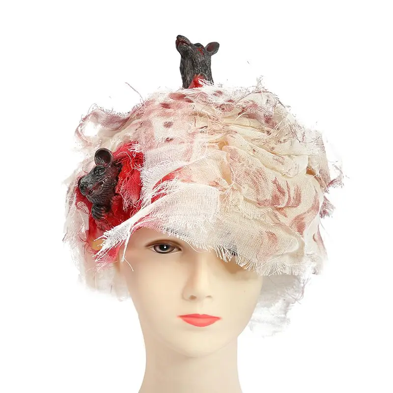 Страшная маска на Хеллоуин кровотечение Марля головной убор бутафория для