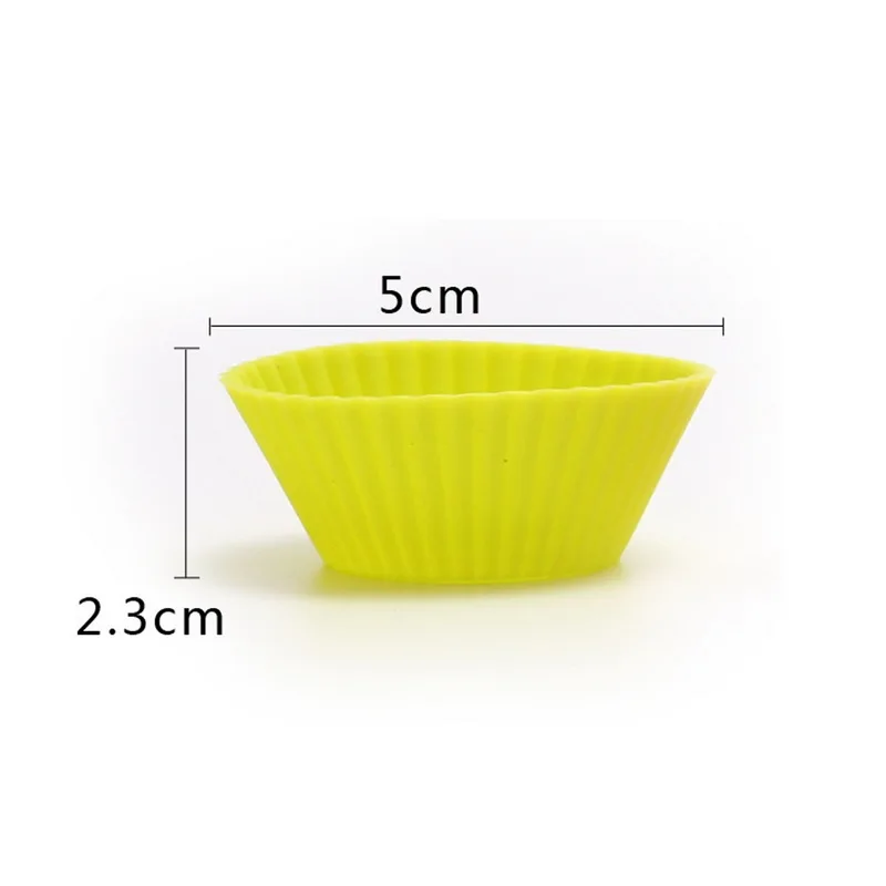 12 шт. силиконовая форма для выпечки в форме цветка круглой формы кекс Кухня