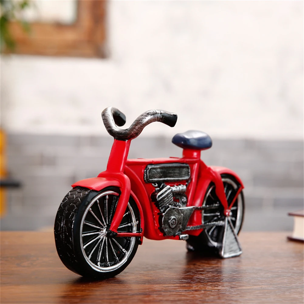 Ретро мини модель мотоцикла из смолы креативная домашняя мебель ТВ шкаф винный