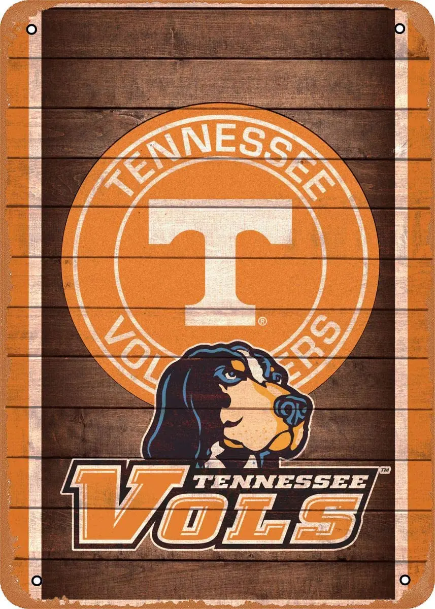 

Металлический знак Sports Tennessee Vols 8x12 винтажная Оловянная пластина