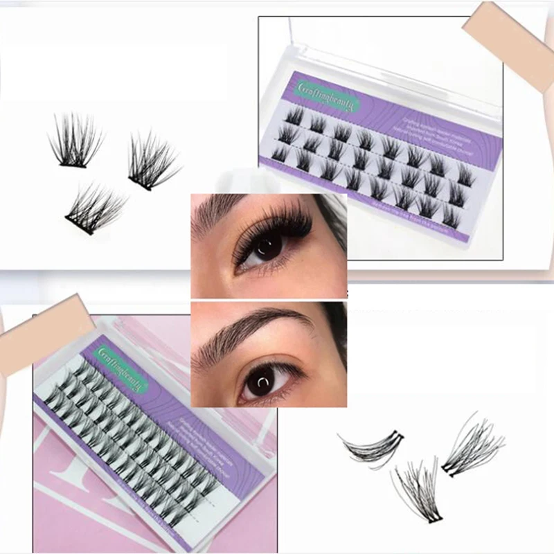 

Lash Grafting Segmented False Eyelashes Individual Lash Women Beauty C Curl Eyelash Extension Women Beauty DIY Eye Makeup