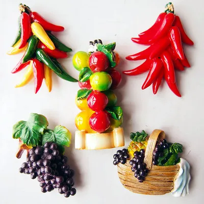 Стерео Европа furit овощ перец чили apple магнит на холодильник Творческий стикеры