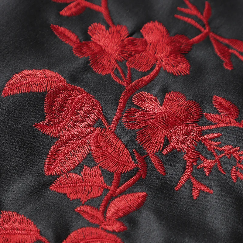 

Quality Parka Top Long Coats 2021 Winter Vintage Overcoats Women Exquisite Embroidery Cotton Padded Warm Parka Outerwear Coats