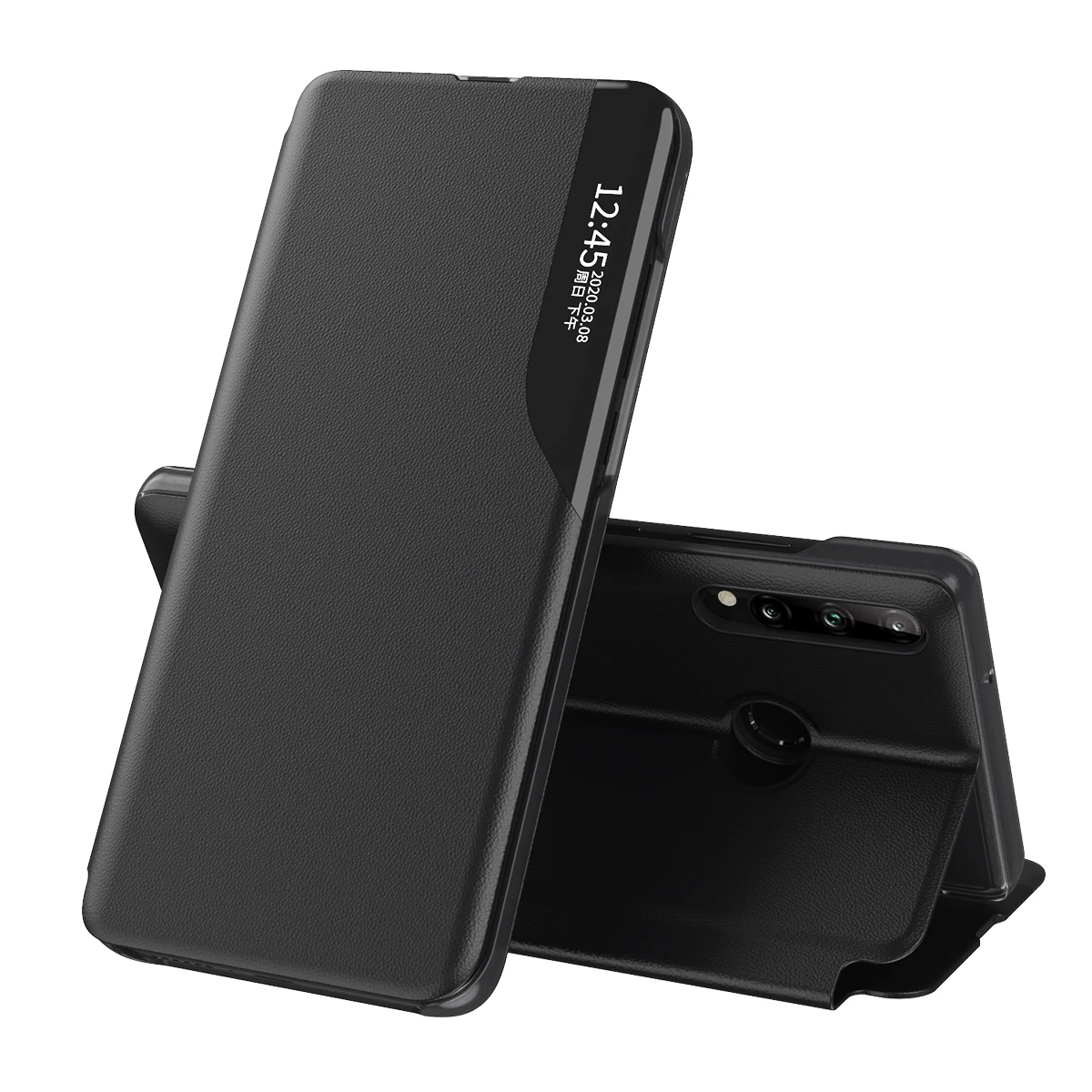 Роскошный кожаный чехол книжка с окошком для Huawei Mate 40 20 P30 P40 Pro P20 lite|cover for huawei|case