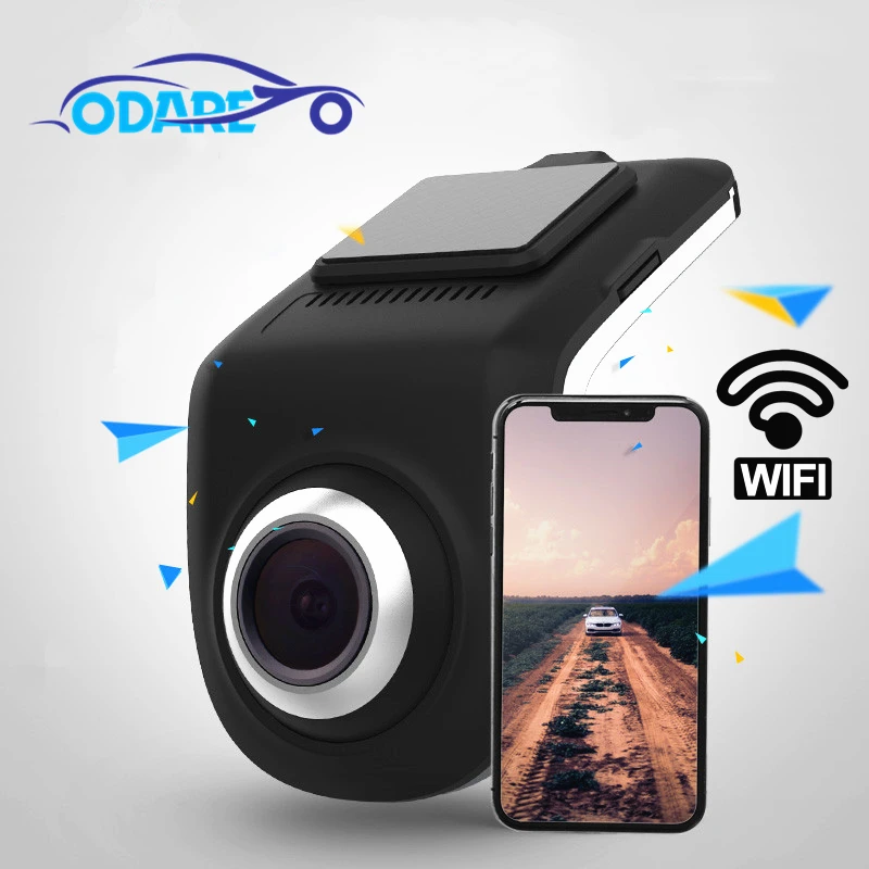 Odare Full HD 1080P Автомобильный видеорегистратор камера wifi видео рекордер Dash g сенсор