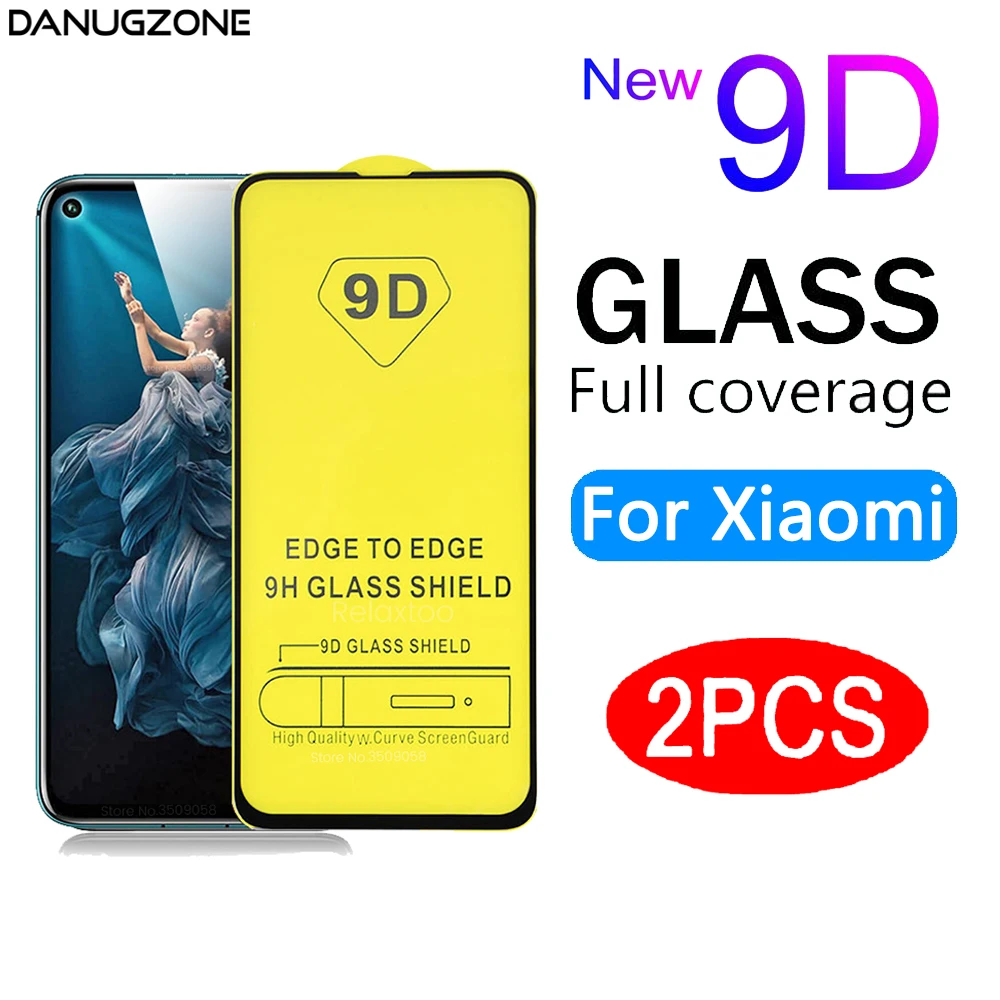 

Закаленное стекло 9D для Xiaomi Redmi Note 8 Pro 8T 9 PRO Max 9S 6 7 7S 10, 2 шт.