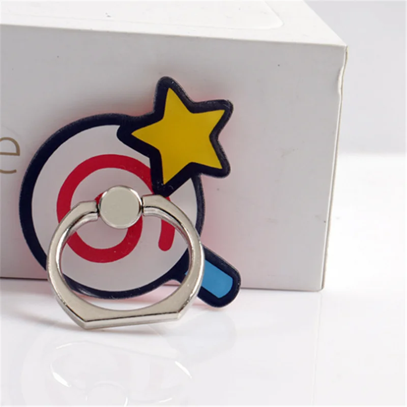 Акриловое кольцо на палец для конфет подставка смартфона мультяшный держатель