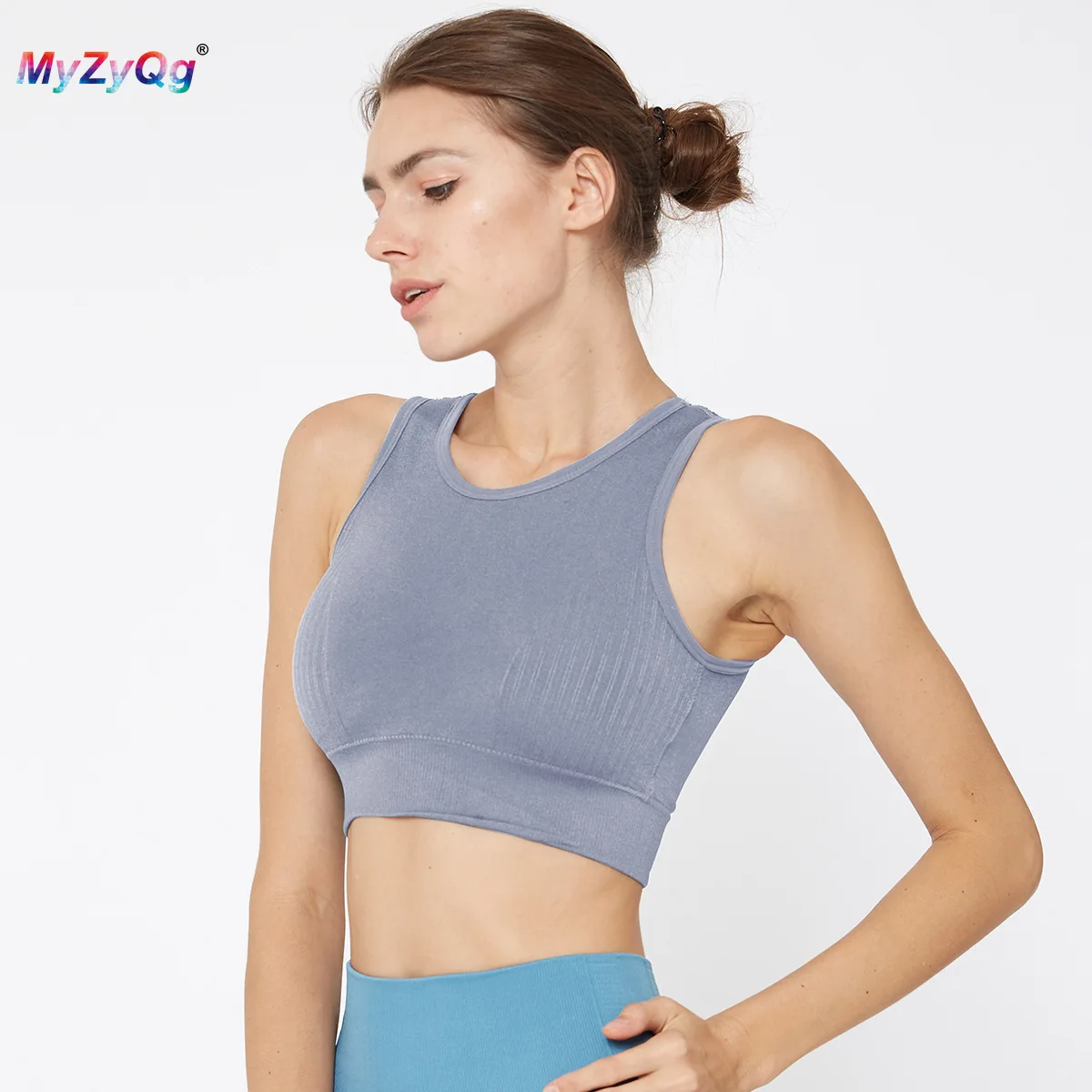 

Women Sports Underwear Vest Yoga Bras Tops Gathered Running Gym Fitness Tank Ladies Shockproof Beauty Back Workout