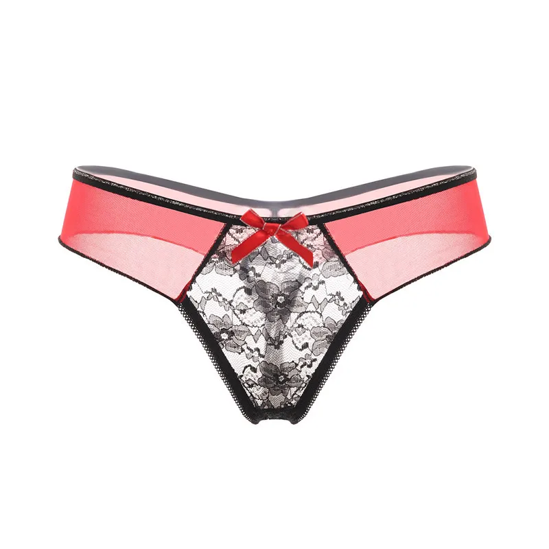 

Сексуальное нижнее белье, сексуальные кружевные женские трусы, прозрачные Соблазнительные Т-образные брюки, подходящее по цвету нижнее бел...