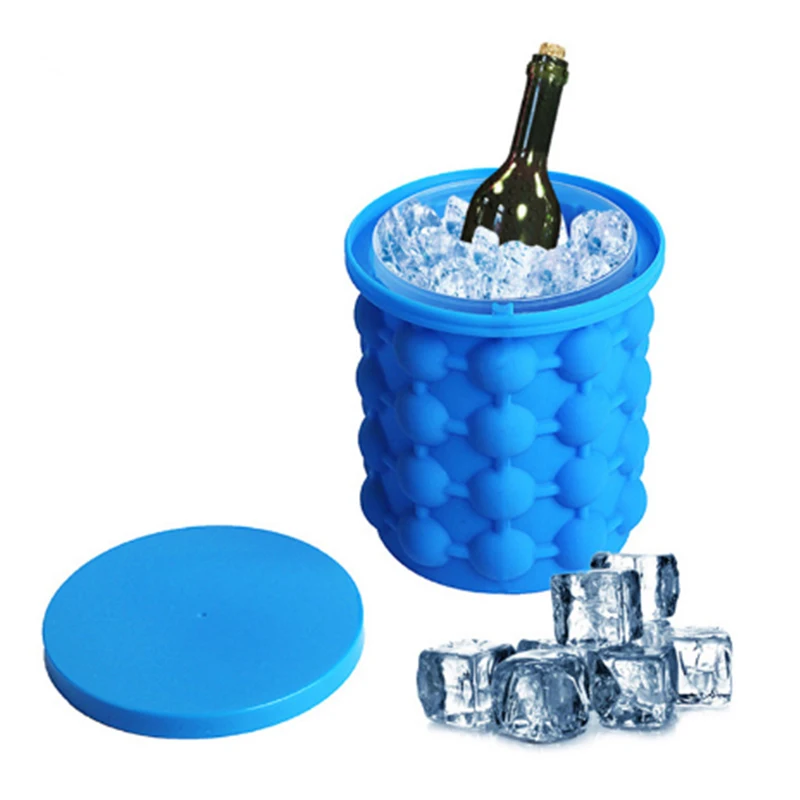 Силиконовая форма для льда портативное ведро экономящее пространство в шкафу