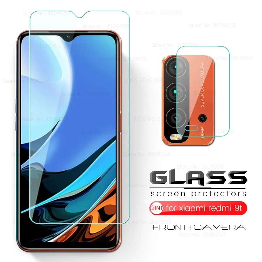 

camera lens protective cover for xiaomi redmi 9t screen protectors tempered glass for redmi9t readmi redmy redme 9 t 6.53'' film