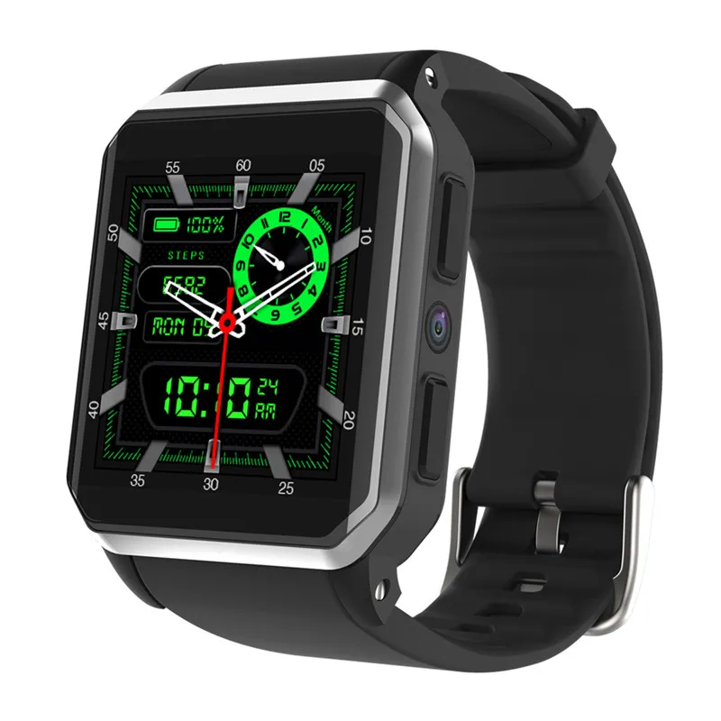 Kw06 Smart Watch 1.54 Inch Mtk6580 Quad Core 1.3Ghz Android 5.1 3G 460Mah 0.3 Mega Pixel Heart Rate Monitor | Электроника