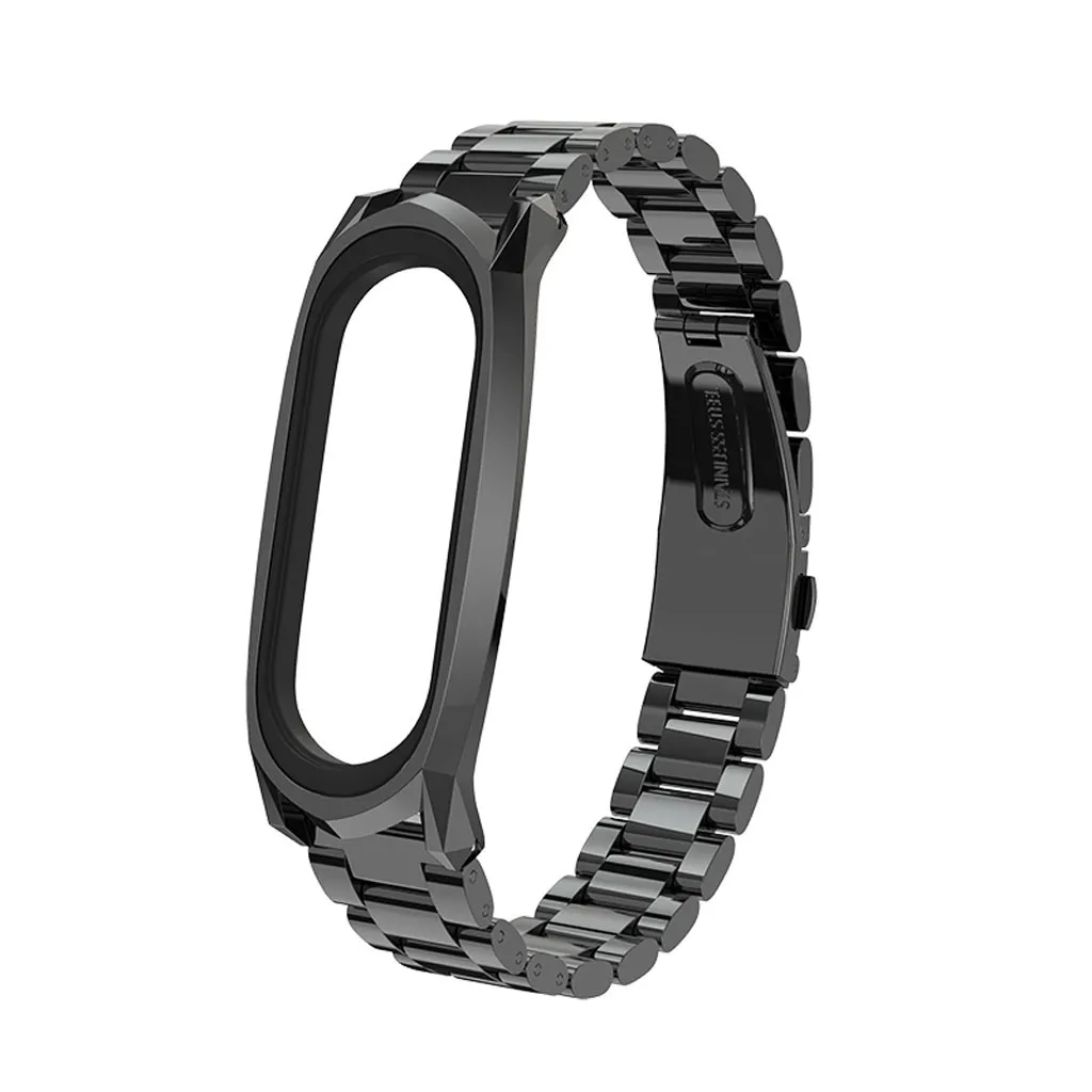 Браслет OMESHIN для Xiaomi Mi Band 4 сменный из нержавеющей стали