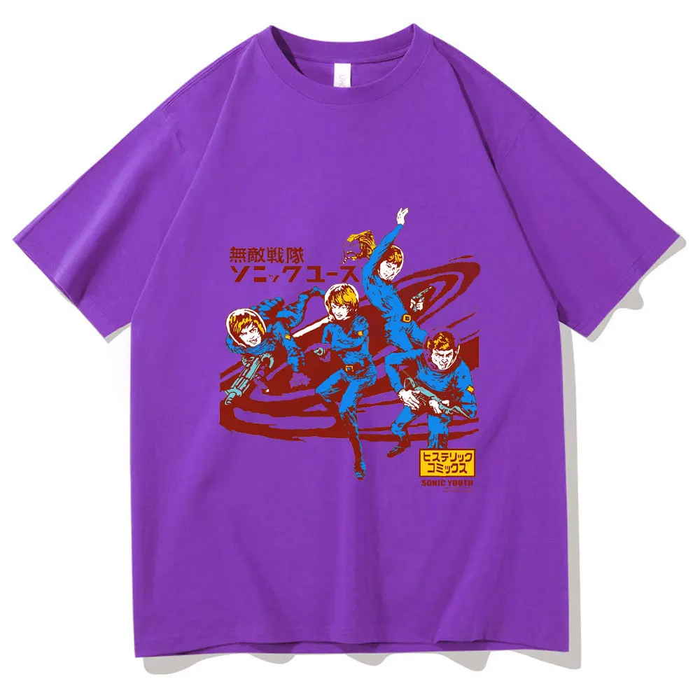 

Sonic Youth Rock Band T-shrit Men Women Harajuku T Shirt Short Sleeve Unisex Black Tee Man T Shirts Men's Woman Hip Hop Clothes