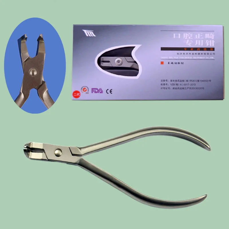 1 Piece Dental Distal End Cutter with Tungsten Carbide Inserts Jaws for Arch Wire Max to 0.56mm*0.71mm (.0215