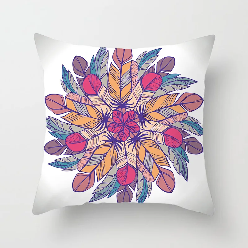 Перо с рисунком амулета Ловца снов Декоративная Подушка Наволочка Чехол для