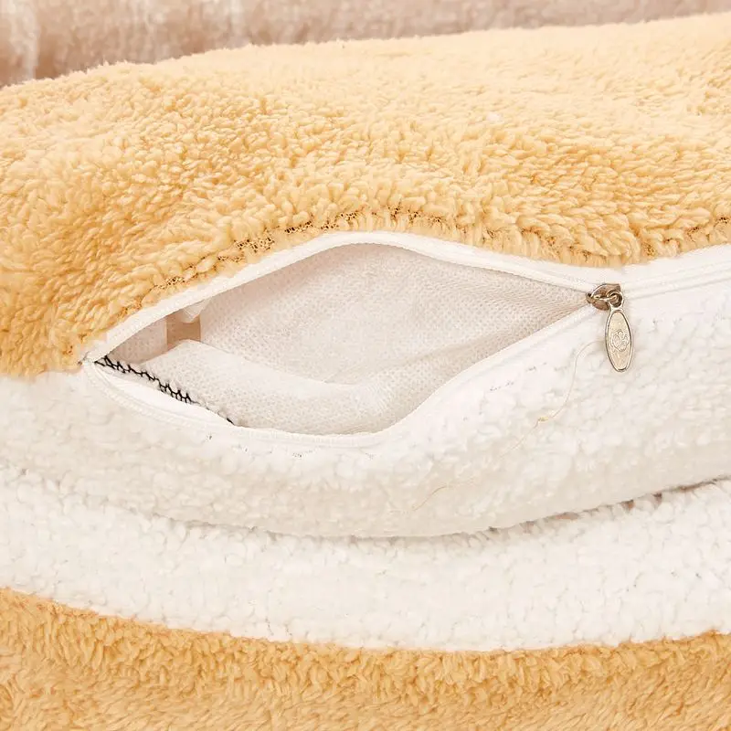 Cat Bed Hamburger Windproof Disassembly Pet Puppy Nest Hidden Shell Burger Bun For Winter Supplies Cats | Дом и сад