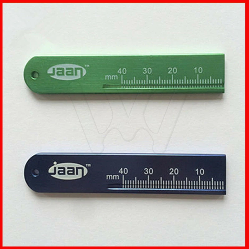 

1PC Dental material Measuring aluminum ruler Root canal measuring ruler Metal measuring tape