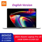 2021 Xiaomi Mi ноутбук Pro Чехол 14 дюймов ноутбук i7-11370Hi5-11300H 16GB + 512GB MX450Ирис Xe 120 Гц 2,5 K экран компьютера офис игры