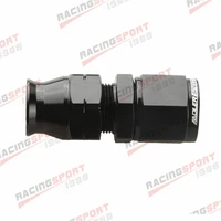 8 an an8 female to 12 fuel line tube adapter fitting black