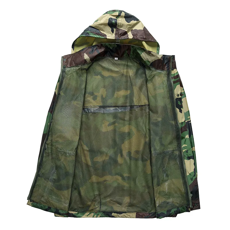 Камуфляжный дождевик мужской утепленный Женский раздельный для верховой езды