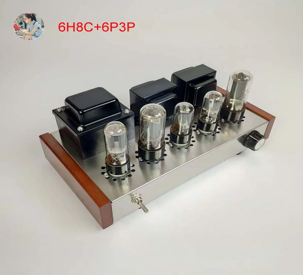 

Nobsound Family 2.0 Tube Amplifiers DIY Kit 5U4C + 6H8C + 6P3P Stainless Steel Housing Power Output 2 * 8W AC110V/220V