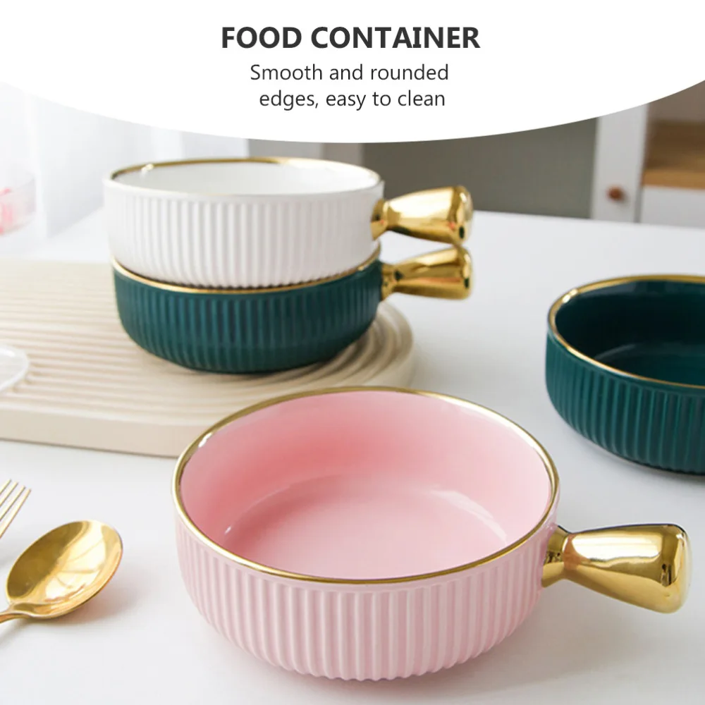 

1pc Creative Ceramic Fruit Bowl Salad Bowl Food Container for Home Restaurant