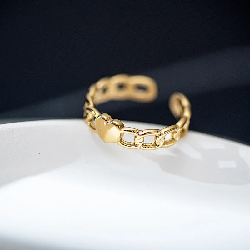 

Fashion simple adjustable ring female trend titanium steel ring