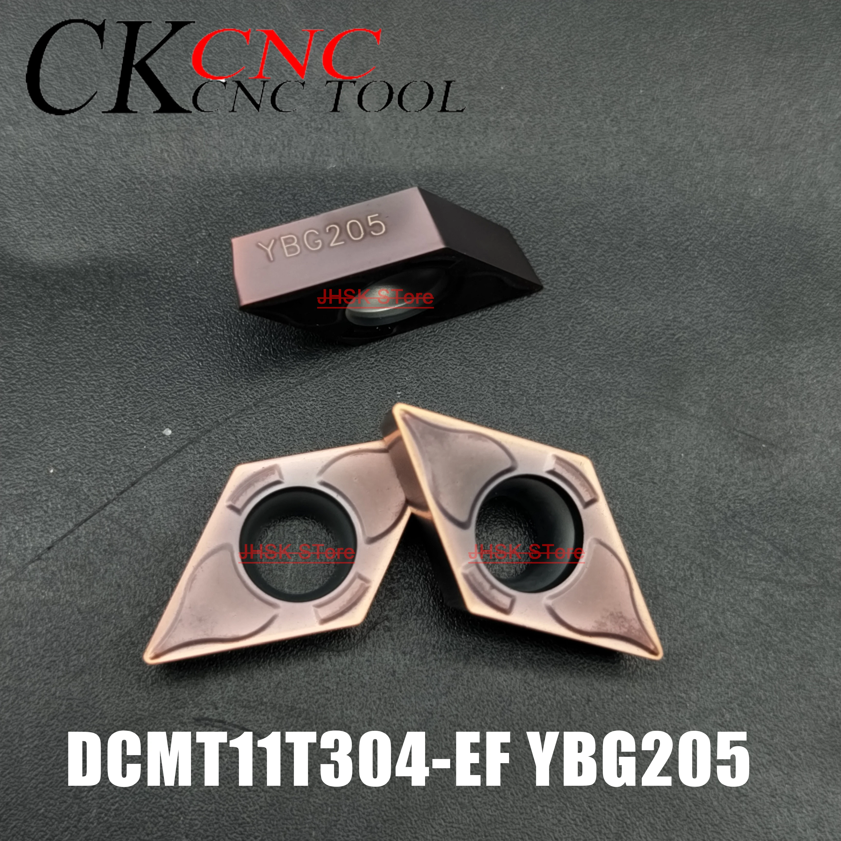 

Вставки для токарного станка с ЧПУ, DCMT11T304-EF YBG205 DCMT3 (2,5), 10 шт.