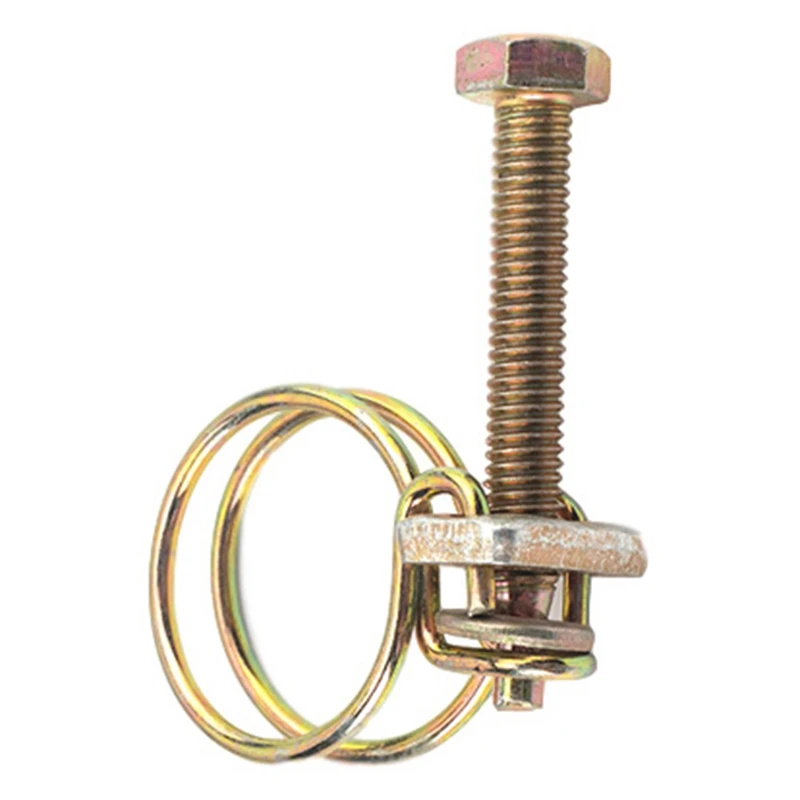 

50PCS Hose Clamp Adjustable Pipe Clamp Double Wire Plumbing Fastener