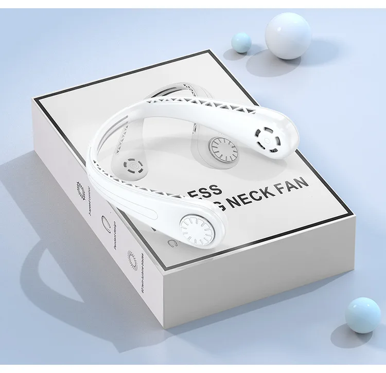 

2021 Mini Portable Fan Neck with USB Rechargeable Battery Ultra Quiet Wind Wearable Fan Handheld Air Cooler Conditioner Outdoor