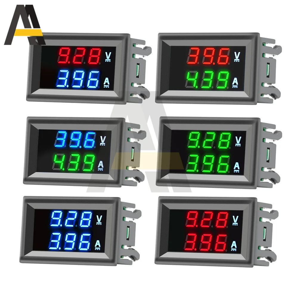 

DC 0-100V LED Digital Voltmeter Ammeter 10A Automobile Motorcycle Voltage Ammeter Voltage Detector Tester Monitoring Panel