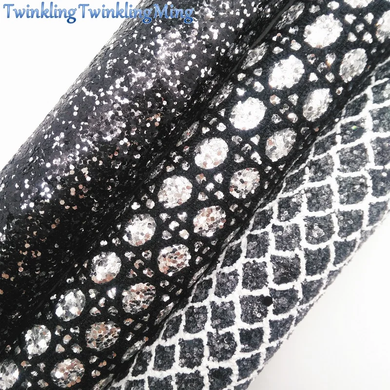 Черная блестящая ткань сетчатая из искусственной кожи листы синтетической для