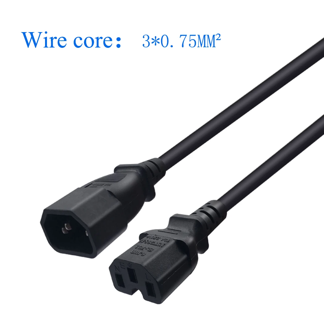 Jorinдо 1 м/3 2 фута IEC320 C14 к C15 IEC AC Шнур питания Женский 3-контактный штырьковый кабель