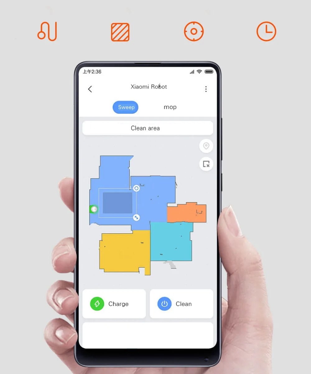 XIAOMI MIJIA уборочный робот пылесос моющий 2 для дома автоматическая стерилизация пыли Циклон всасывания умный планируемый WIF
