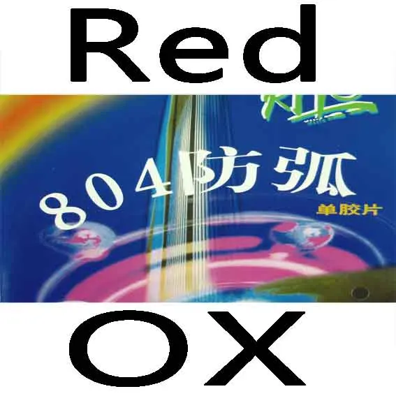 Red OX RITC 729 Дружба 804 анти-петли пипс-в настольном теннисе(пинг-понг) Резина без губки(OX, Topsheet - Цвет: Red OX
