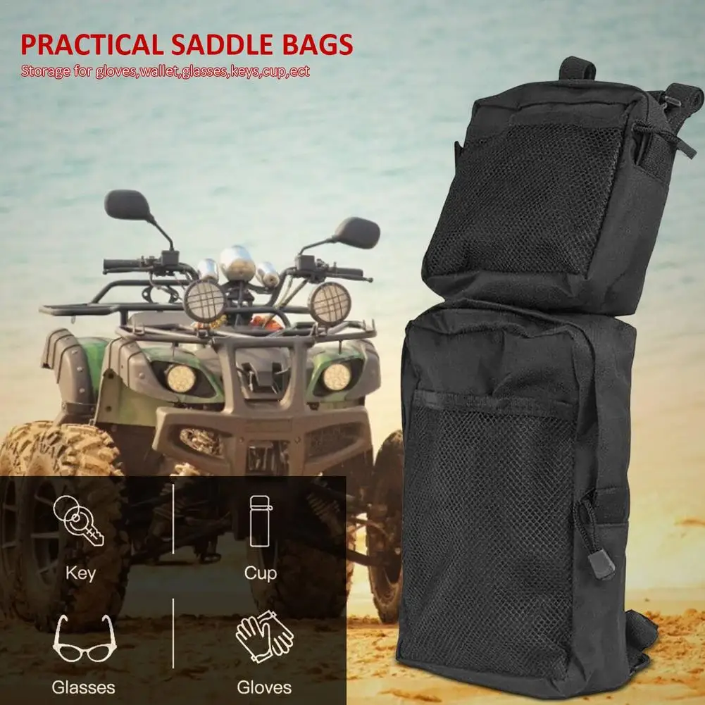 

2Pcs 600D Oxford Cloth ATV Fender Bags Outdoor Snowmobile ATV Side Backpack Saddle Bags Cargo Storage Hunting Bag