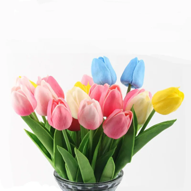 1 букет искусственных цветов тюльпана высокое качество цветы сделай сам имитация
