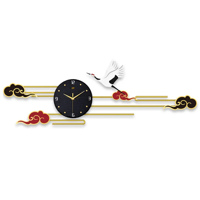 

Clocks Wall Clock Living Room Home Decoration Modern Light Luxury Creative Atmosphere Fashion Art Background 3d Stickers