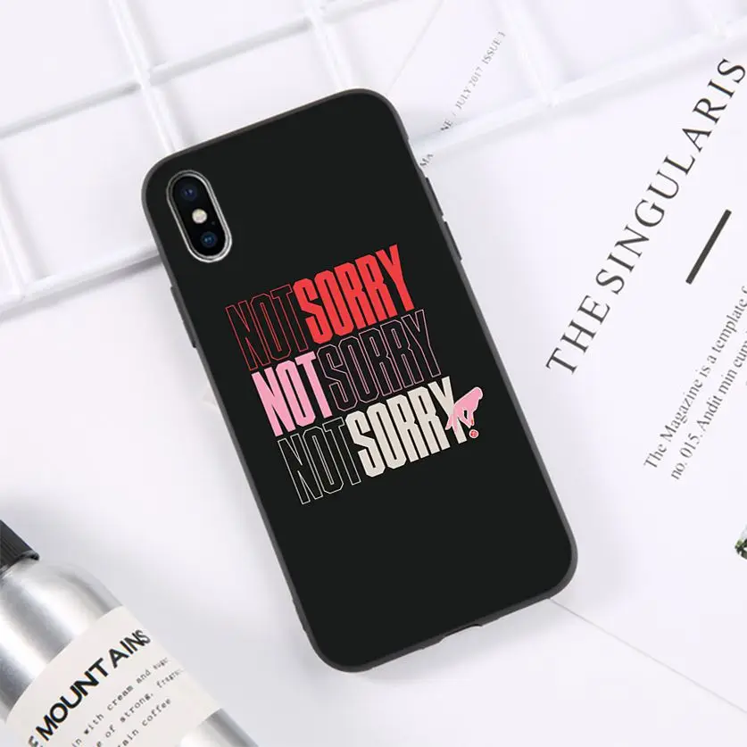 HTxian I am sorry no im not Novelty Fundas чехол для телефона iPhone 11 pro XS MAX 8 7 6 6S Plus X 5 5S SE XR casese