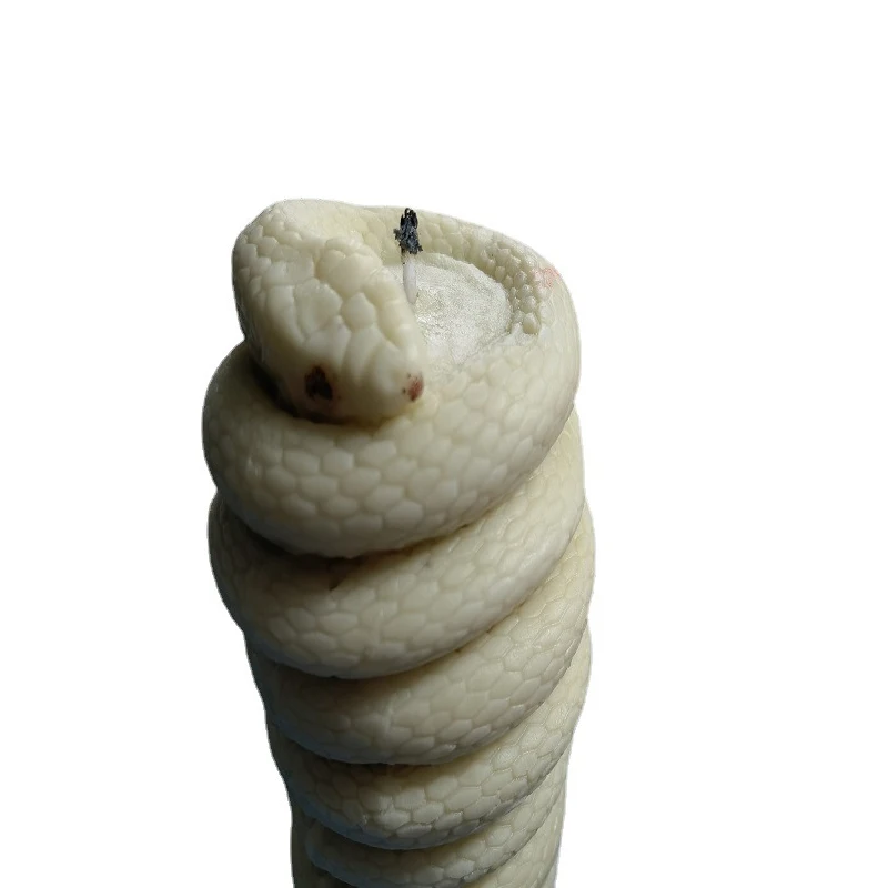 

DIY Animal World Creative Candle Handmade Soap Silica Gel Abrasive 3D Snake Shaped Aromatherapy Candle Mould