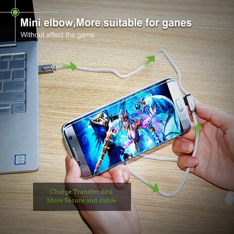 Кабель Micro USB кабель с прямым углом для samsung Xiaomi Android USB кабель 2A Быстрая зарядка Шнур Micro usb зарядное устройство N153