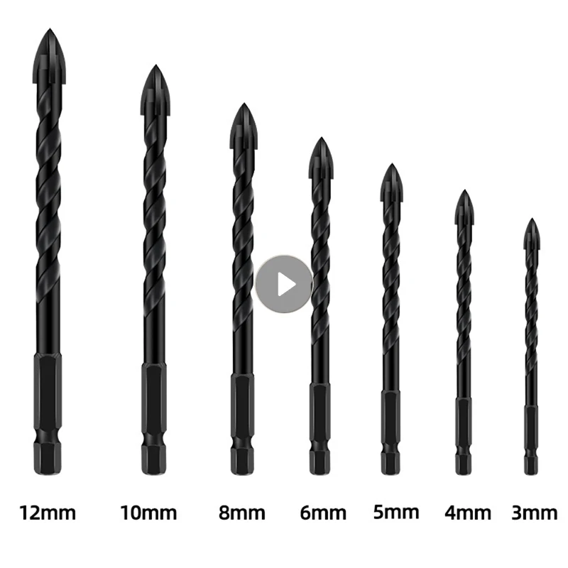 

Набор сверл из цементированного карбида, 3-12 мм