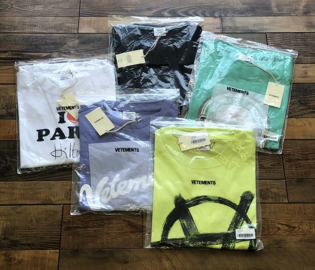 

High Quality Vetements T-shirt Men Women Oversize Vetements T-shirts 2020 Mark VTM Tops Tees streetwear