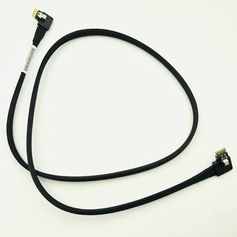 Кабель SAS 24 ГБ SAS4.0 Slim Кабель объединительной платы SAS38p к SAS38p SFF-8654-SFF-8654 для сервера RAID кабель передачи жестких дисков 1 м