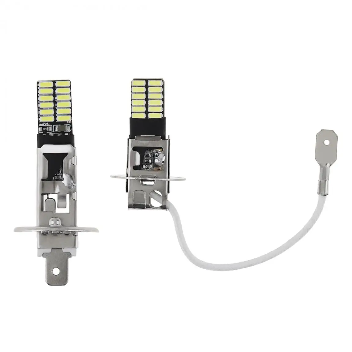 Универсальная Светодиодная лампа Canbus H1 H3 противотумансветильник фары 4014 24SMD 12 В