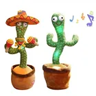 Милая говорящая игрушка, танцующая кукла кактус, говорящая, звуковая запись, повторная игрушка, кавайные кактусы, игрушки для детей, образовательная игрушка, подарок