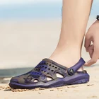 Мужские быстросохнущие пляжные шлепанцы QUAOAR, сандалии на плоской подошве, дышащие уличные тапочки, лето 2022