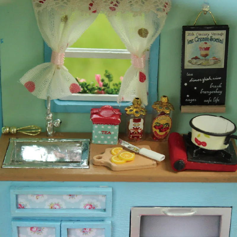 

Mini Motor Home Miniature DIY House Kit Creative Room With Furniture Valentine's Gift