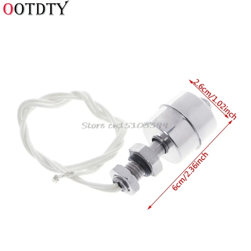 Stainless Steel Vertical Liquid Water Level Sensor Internal Float Switch 45mm Line 35CM 10W Drop shipping | Инструменты